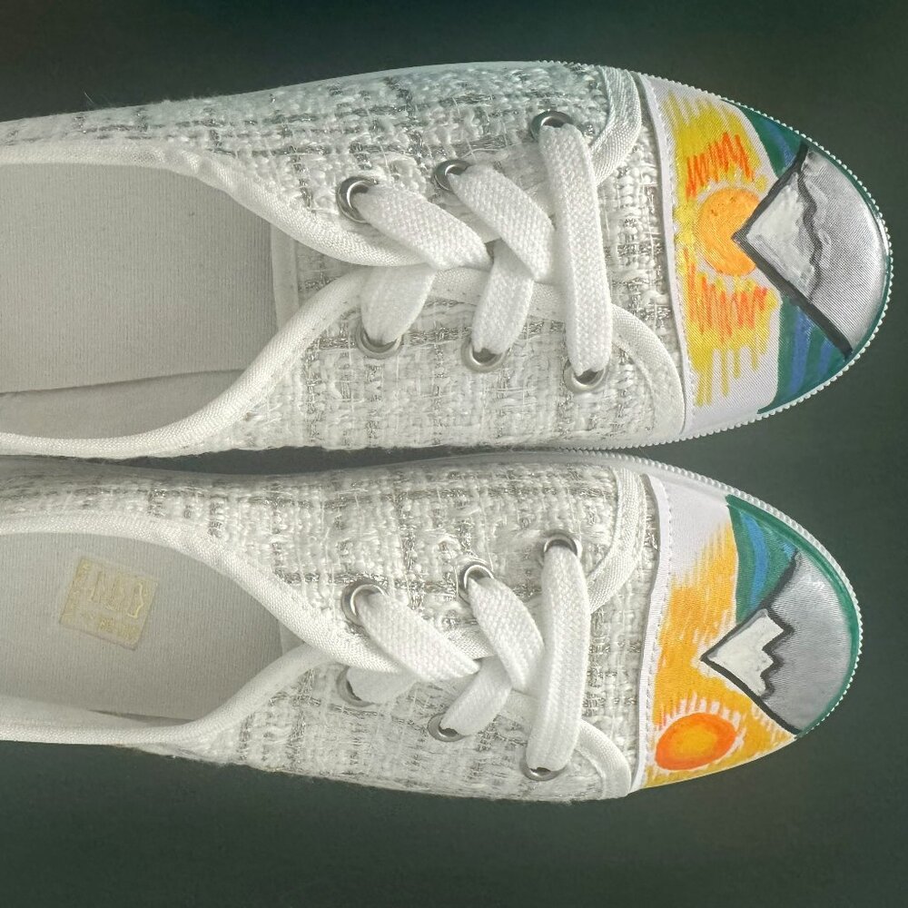 Hand painted sneakers